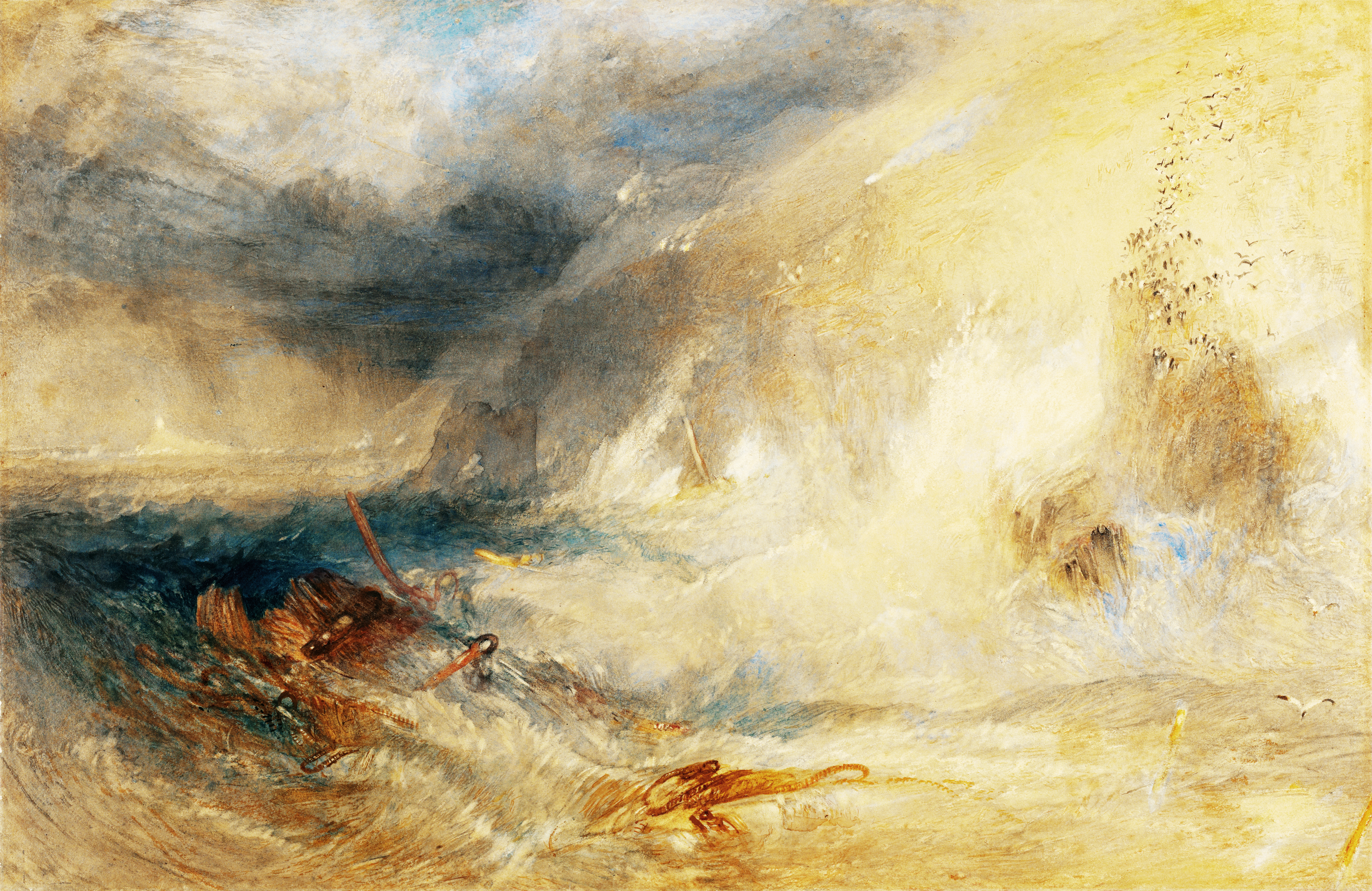 Longships Lighthouse, Land's End by J. M. W. Turner, J. Paul Getty Museum 88.GC.55